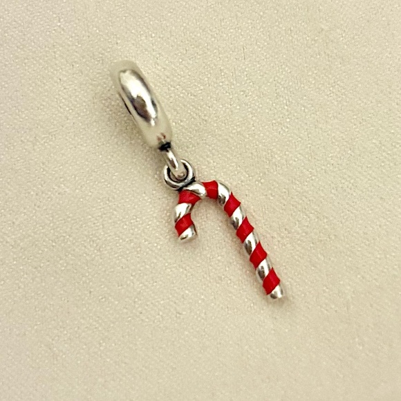 Pandora Candy Cane Dangle Charm - Picture 1 of 4